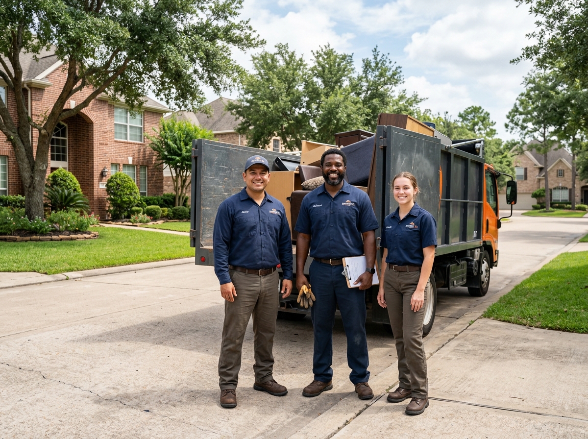ScaleYourJunk LLC junk removal crew and service vehicle